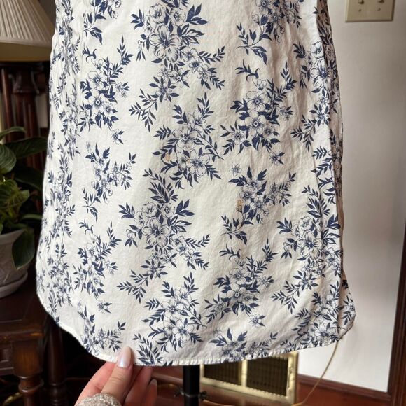 American Eagle Outfitters Vintage Y2K Blue White Sundress Chinoiserie TSITP - Picture 4 of 8
